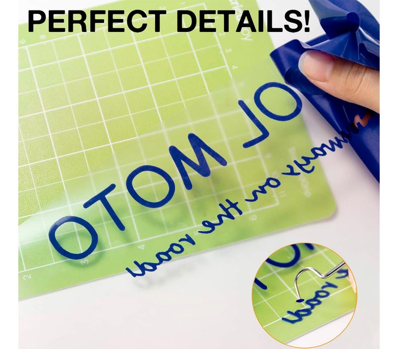 HTVRONT Heat Transfer Vinyl Blue HTV Vinyl Rolls - 12" x 15ft Blue Iron on Vinyl for All Cutting Machines, Royal Blue HTV Vinyl for Shirts - Easy to Cut & Weed for Heat Vinyl Design (Royal Blue) - Image 3